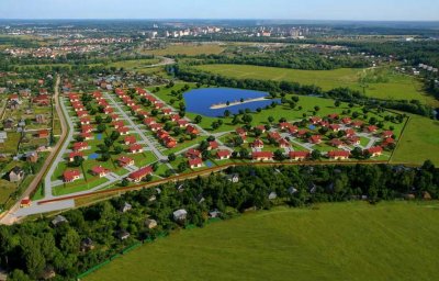 В Ленинградской области активно ведется строительство коттеджных поселков