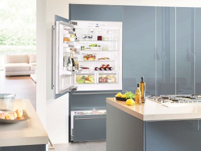 Встроенный холодильник – правильное решение при создании красивой кухни